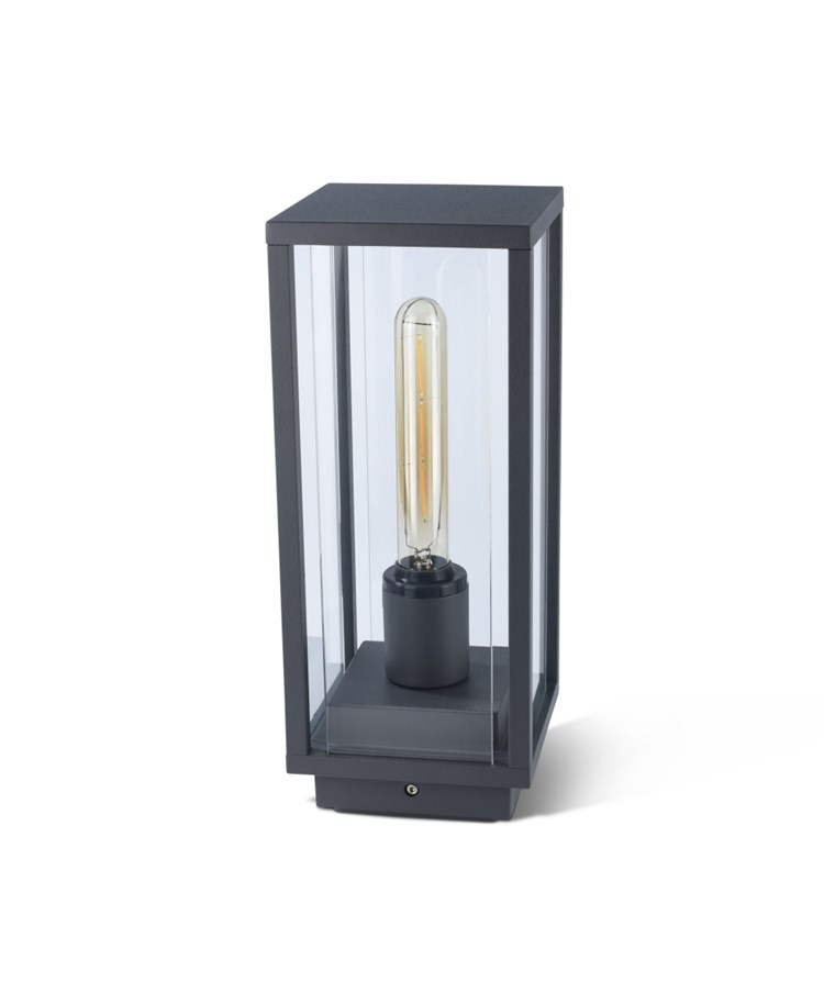 Elipta Kensington Modern Outdoor Post Light - E27 - Graphite Grey Elipta Kensington Modern Outdoor Post Light - E27 - Graphite Grey