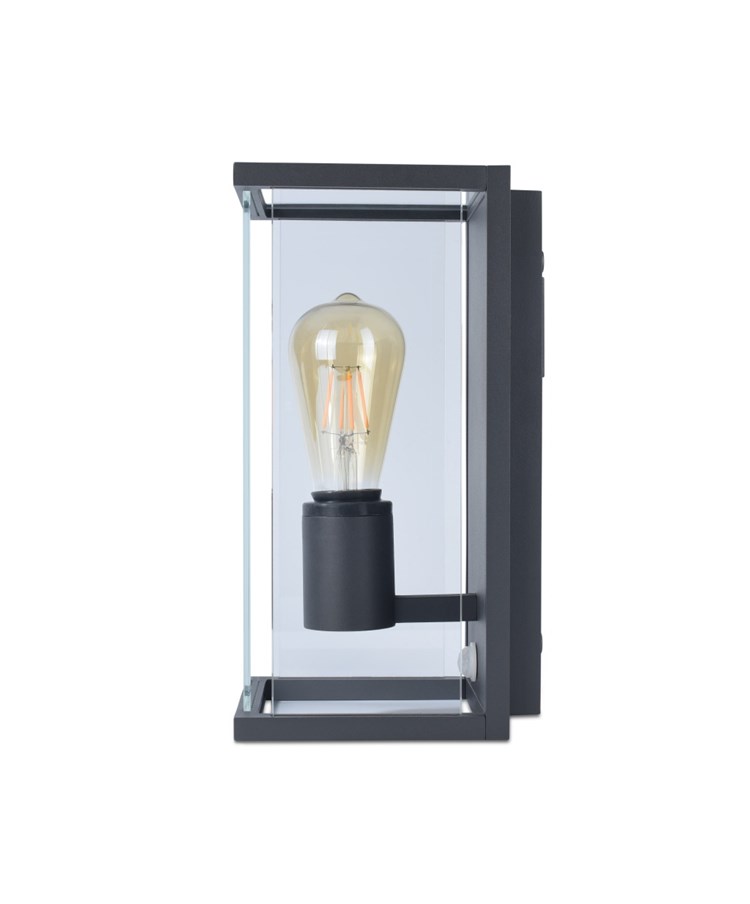 Elipta Kensington Modern Outdoor Wall Light - E27 - Graphite With PIR Sensor Elipta Kensington Modern Outdoor Wall Light - E27 - Graphite With PIR Sensor