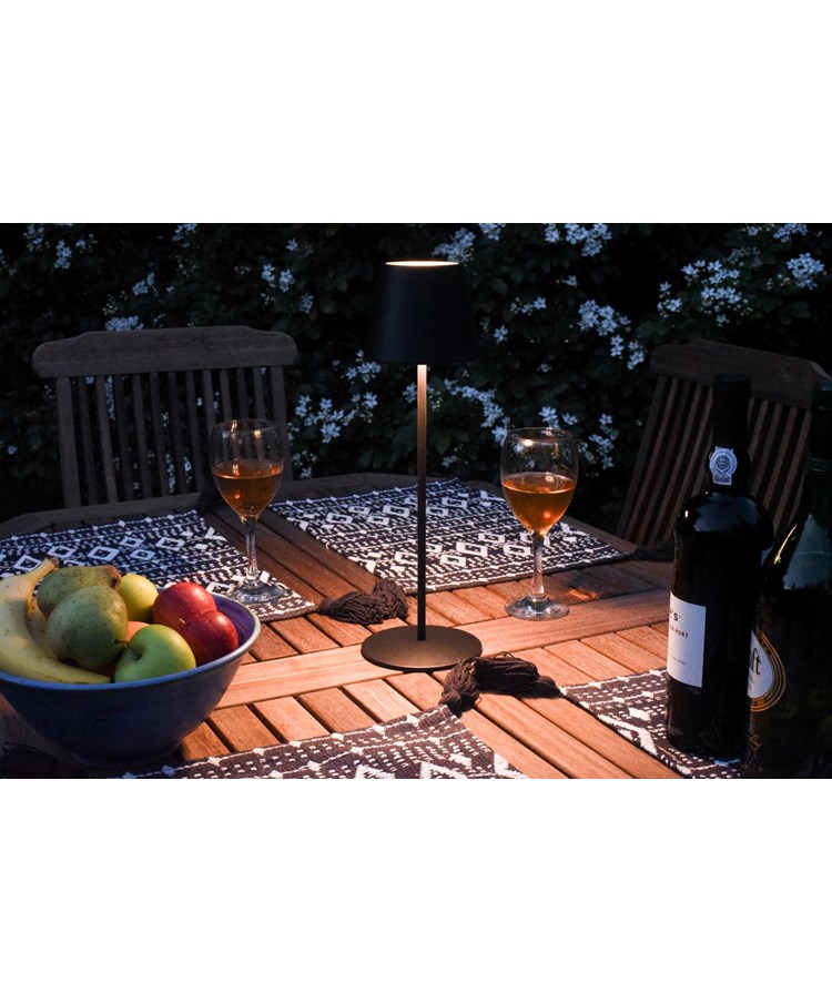 Elipta Rechargeable Battery Outdoor LED Table Lamp - Black Elipta Rechargeable Battery Outdoor LED Table Lamp - Black