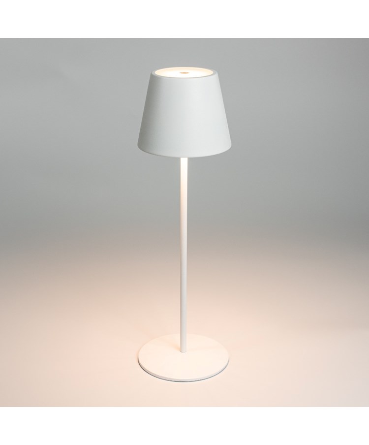 Elipta Rechargeable Battery Outdoor LED Table Lamp - White Elipta Rechargeable Battery Outdoor LED Table Lamp - White