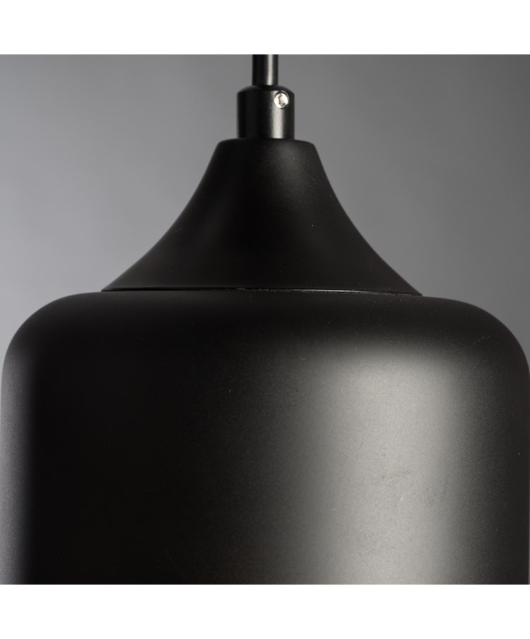 Harmony Matt Black Modern Designer Ceiling Pendant With Amber Glass Shade Harmony Matt Black Modern Designer Ceiling Pendant With Amber Glass Shade