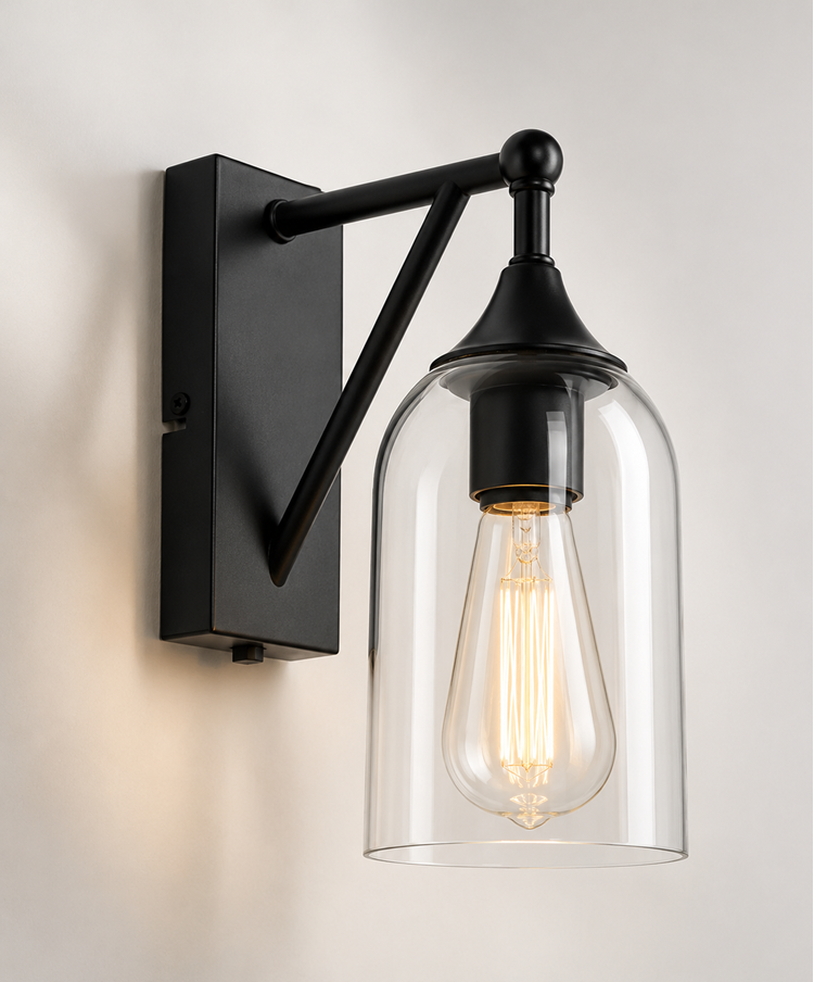 IGAL Black Switched Wall Light IGAL Black Switched Wall Light