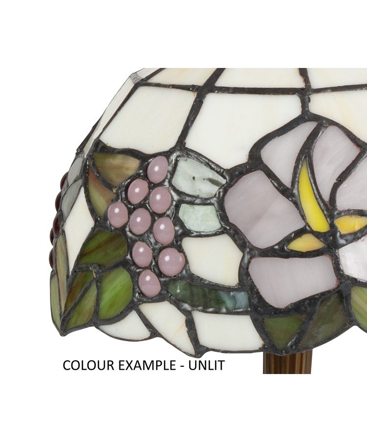 Lily Small Tiffany Style Stained Glass Traditional Table Lamp Lily Small Tiffany Style Stained Glass Traditional Table Lamp