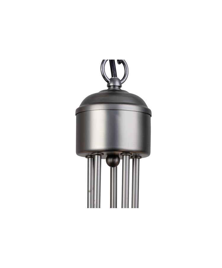 Islington Modern Grey 5-Light Ceiling Chandelier - Pewter Hoop/Ring Design Islington Modern Grey 5-Light Ceiling Chandelier - Pewter Hoop/Ring Design