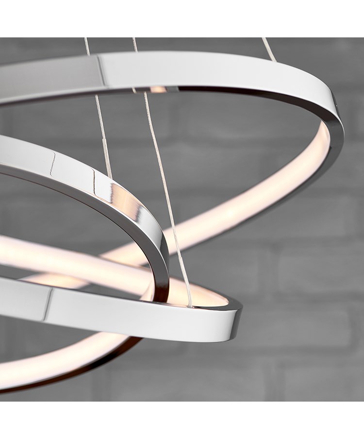 Endon Kline LED 3 Ring Pendant Ceiling Light Endon Kline LED 3 Ring Pendant Ceiling Light