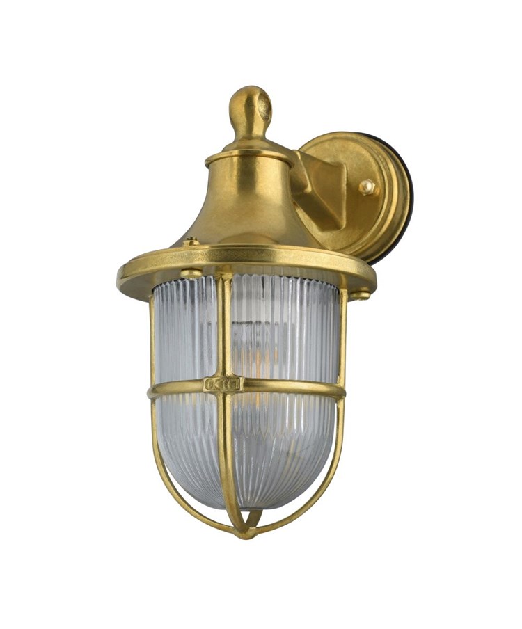 Elipta Greenwich Outdoor Wall Lantern Light - Solid Brass Elipta Greenwich Outdoor Wall Lantern Light - Solid Brass