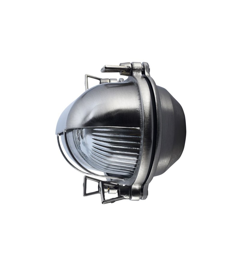 Elipta Portsmouth Oval Eyelid Bulkhead - Solid Brass, Nickel Plated Finish Elipta Portsmouth Oval Eyelid Bulkhead - Solid Brass, Nickel Plated Finish