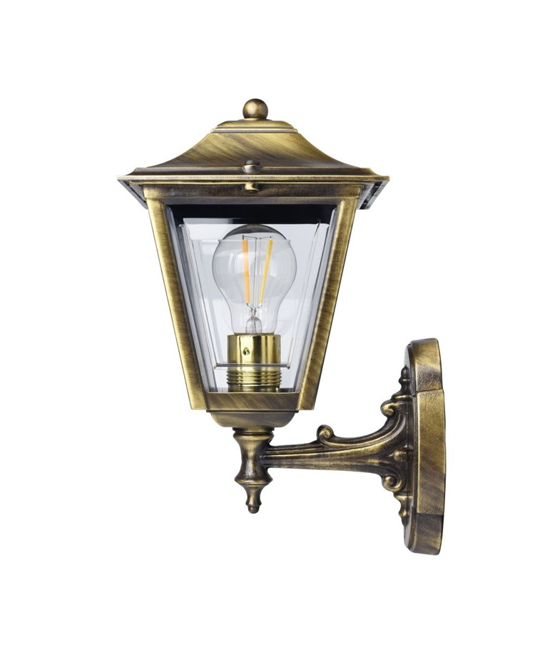 Elipta Coachlight Lantern Outdoor Light - Solid Brass, Antique Lacquered Finish Elipta Coachlight Lantern Outdoor Light - Solid Brass, Antique Lacquered Finish