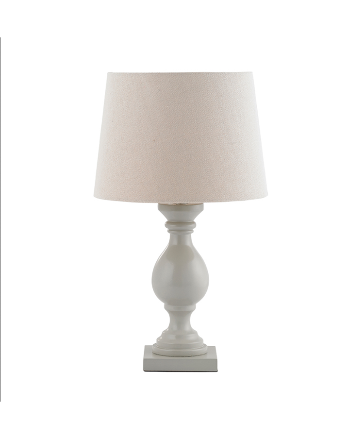 Endon Marsham Wooden Table Lamp with Ivory Linen Shade Endon Marsham Wooden Table Lamp with Ivory Linen Shade