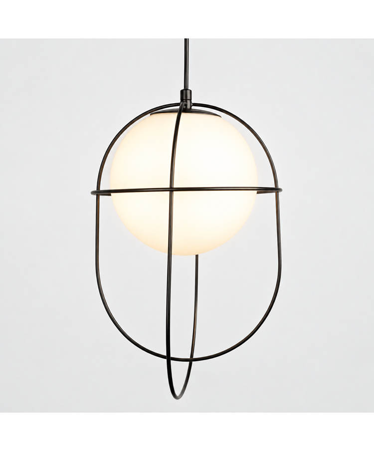 Luna Single Opal Glass Pendant Ceiling Light Luna Single Opal Glass Pendant Ceiling Light