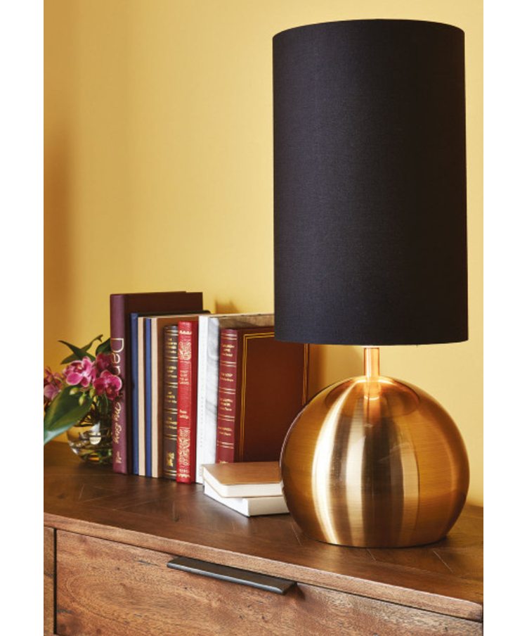 Large gold best sale table lamp