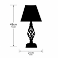 Kingswood Barley Twist Square Base Traditional Table Lamp - Antique Brass