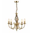 Kingswood Barley Twist Traditional Semi Flush Pendant - 5 Light