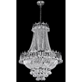 Searchlight Versailles 9 Light Clear Crystal Chandelier - Chrome - 52Cm Dia