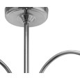 Caprice 3 Light Semi Flush Ceiling Light with Opal Glass Shades