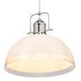 Dome Modern Suspension Ceiling Pendant Light - St Moritz Glass