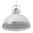 Dome Modern Suspension Ceiling Pendant Light - St Moritz Glass