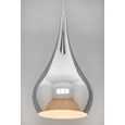 Modern Designer Teardrop Ceiling Pendant Light - Chrome - Medium