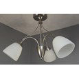 Franklin Ceiling 3 Light Complete With Opal Glass - Satin Nickel