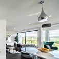 Modern Designer Teardrop Ceiling Pendant Light - Chrome - Small