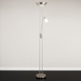 Mother and Child Floor Lamp - Satin Nickel - Complete With LED Bulbs