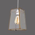 Beaumont Clear Glass Ceiling Pendant Shade - Antique Brass