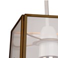 Beaumont Clear Glass Ceiling Pendant Shade - Antique Brass