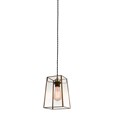 Beaumont Clear Glass Ceiling Pendant Shade - Antique Brass