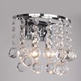 Senza Chrome & Crystal Ball Droplets Double Wall Light - Modern Wall Fixture