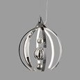 Modern Chrome LED Ceiling Pendant Light Fixture - 3 Baubles