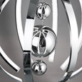 Modern Chrome LED Ceiling Pendant Light Fixture - 3 Baubles