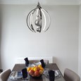 Modern Chrome LED Ceiling Pendant Light Fixture - 3 Baubles