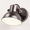 New York Modern Industrial Wall Light - Matte Black Finish - Black Braided Cable