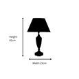 Malham Antique Brass & Cream Large Table Lamp