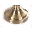 Hepburn Large Ceramic Table Lamp with Matching Pleated Shade - Cream & Brass