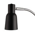 Heavyweight Modern Black Chrome Reading Floor Lamp with LED Daylight Bulb