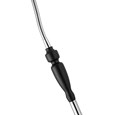 Heavyweight Modern Black Chrome Reading Floor Lamp with LED Daylight Bulb