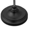 Heavyweight Modern Black Chrome Reading Floor Lamp with LED Daylight Bulb
