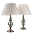 Kingswood Barley Twist Table Lamps (Pair)