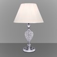 Hannah Chrome & Crystal Table Lamp & Ivory Shade