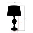 Hannah Luxury Elegant Chrome & Crystal Table Lamp with Charcoal Gold Shade