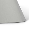 Hannah Luxury Elegant Chrome & Crystal Table Lamp with Grey Empire Shade