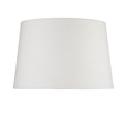 Hannah Luxury Elegant Chrome & Crystal Table Lamp with Ivory Linen Shade