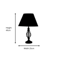 Kingswood Barley Twist Traditional Table Lamp & Shade - Antique Brass