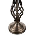 Kingswood Barley Twist Traditional Table Lamp & Shade - Antique Brass