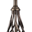 Kingswood Barley Twist Traditional Table Lamp & Shade - Antique Brass