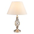 Kingswood Barley Twist Satin Silver Table Lamp