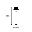 Classic Kingswood Pewter Floor Lamp