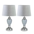 Bailey Table Lamps with Natural Linen Shade (Pair)