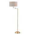 Swing Arm Floor Lamp Antique Brass